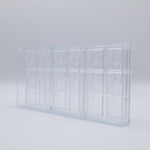 Chocolate World Napolitain Cocoa Bean Polycarbonate Chocolate Mold – 1.34 x 1.34 x 0.16 in, 18 Cavities
