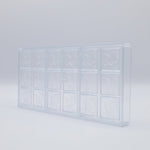 Chocolate World Napolitain Cocoa Bean Polycarbonate Chocolate Mold – 1.34 x 1.34 x 0.16 in, 18 Cavities