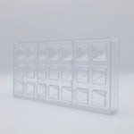 Chocolate World Egyptian Pyramid Polycarbonate Chocolate Mold – ~0.98 x 0.98 x 0.79 in, 32 Cavities