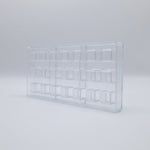 Chocolate World Cube Polycarbonate Chocolate Mold – ~0.98 x 0.98 x 0.87 in, 24 Cavities