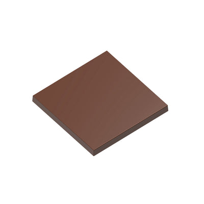 Chocolate World Tablet Square 80×80mm Polycarbonate Chocolate Mold – 3.15 x 3.15 x 0.39 in, 4 Cavities