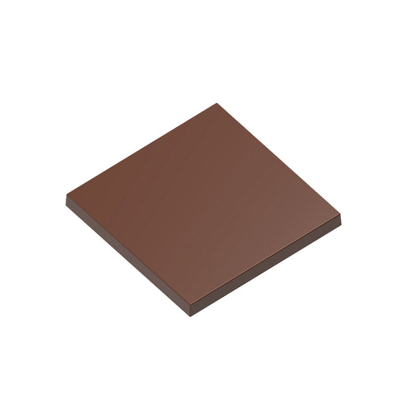 Chocolate World Tablet Square 80×80mm Polycarbonate Chocolate Mold – 3.15 x 3.15 x 0.39 in, 4 Cavities
