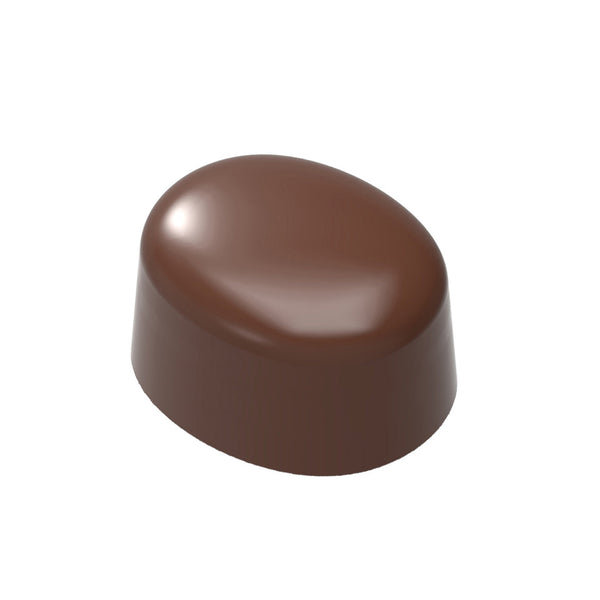 Chocolate World Dome Oval Polycarbonate Chocolate Mold – ~1.57 x 1.18 x 0.71 in, 18 Cavities