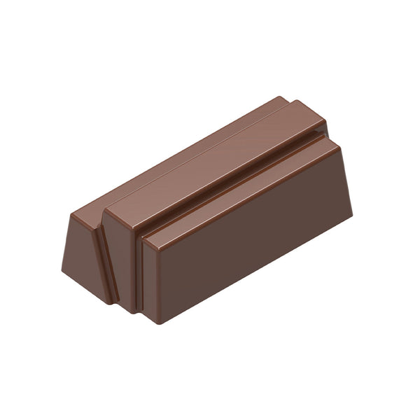 Chocolate World Praline Block Texture Polycarbonate Chocolate Mold by Alessandro Racca – ~1.18 x 0.98 x 0.59 in, 24 Cavities