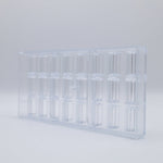 Chocolate World Praline Block Texture Polycarbonate Chocolate Mold by Alessandro Racca – ~1.18 x 0.98 x 0.59 in, 24 Cavities