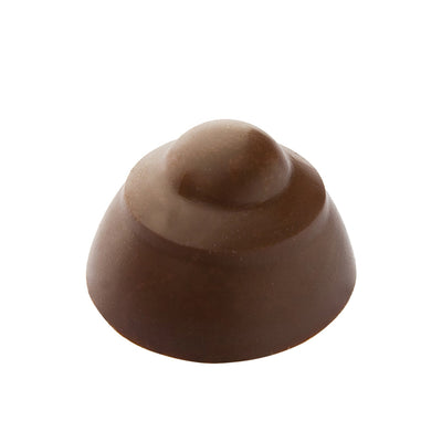 Chocolate World Pomponet Joy and Jewels Polycarbonate Chocolate Mold – ~1.10 in diameter x 0.59 in, 21 Cavities
