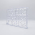 Chocolate World Tablet 50g Glifi Pietra Polycarbonate Chocolate Mold – ~3.54 x 2.17 x 0.39 in, 4 Cavities