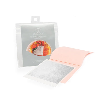Gold Chef Pure Edible Silver Leaf 80 mm, 1 Sheet