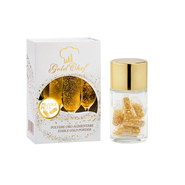 Gold Chef 23 KT Edible Gold Pills 8 mg, 8 Pieces