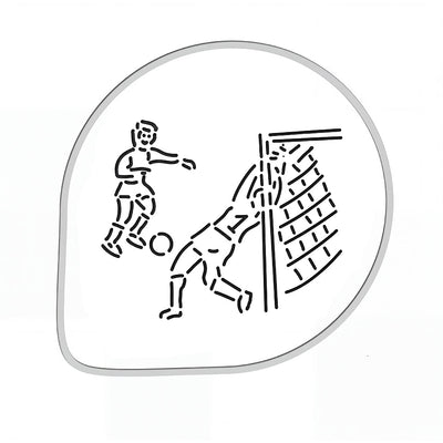 Martellato Stencil Soccer Players D260 mm