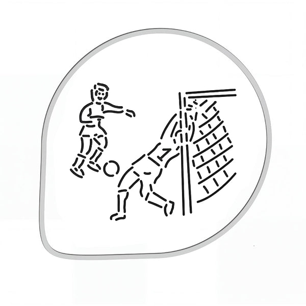 Martellato Stencil Soccer Players D260 mm