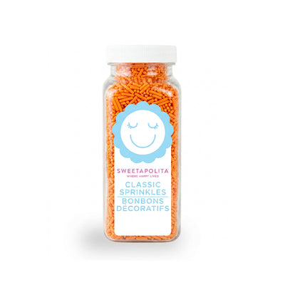 Sweetapolita Natural Orange Crunchy Sprinkles - 3.2 oz / 90 g