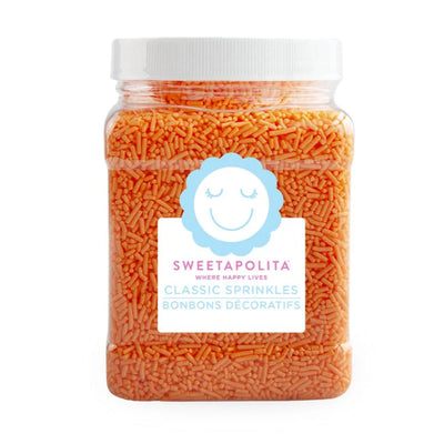 Sweetapolita Natural Orange Crunchy Sprinkles - 24.7oz/700g