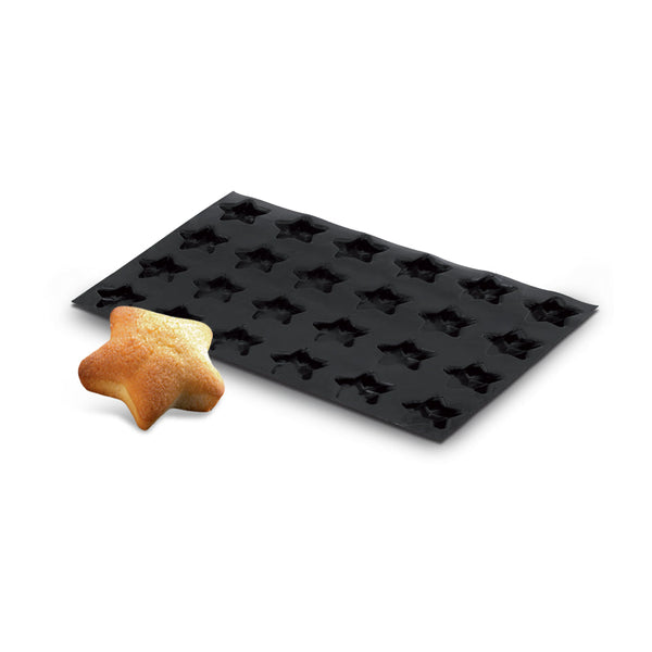 Demarle Flexipan Origine Star Silicone Baking Mold 600 x 400 mm - 24 Cavities, 70 x 45 mm Each