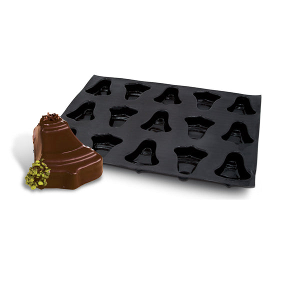 Demarle Flexipan Origine Bell-Shaped Silicone Baking Mold 600 x 400 mm - 15 Cavities, 102 x 92 x 29 mm Each