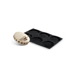 Demarle Flexipan Origine Round Silicone Baking Mold 600 x 400 mm - 12 Cavities, 104/95 x 20 mm Each