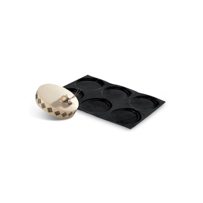 Demarle Flexipan Origine Round Silicone Baking Mold 600 x 400 mm - 12 Cavities, 104/95 x 20 mm Each