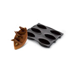 Demarle Flexipan Origine Calisson Silicone Baking Mold 600 x 400 mm - 6 Cavities, 180 x 90 x 50 mm Each