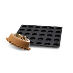 Demarle Flexipan Origine Medium Oval Savarin Silicone Baking Mold 400 x 300 mm - 15 Cavities, 70 x 50 x 22 mm Each