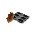 Demarle Flexipan Origine Calisson Silicone Baking Mold 400 x 300 mm - 3 Cavities, 180 x 90 x 50 mm (7.09 x 3.54 x 1.97 in) Each