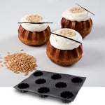 Demarle Flexipan Origine Mini Bundt Silicone Baking Mold 400 x 300 mm - 8 Cavities, 74 x 34.5 mm Each