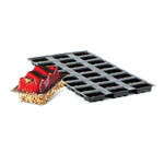 Demarle Flexipan Origine Ondine Tapered Rectangle Silicone Baking Mold 400 x 300 mm - 12 Cavities, 79/70 x 49/40 x 25 mm Each
