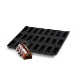 Demarle Flexipan Origine Mini Yule Log Silicone Baking Mold 300 x 200 mm - 8 Cavities, 95 x 40 x 30 mm Each