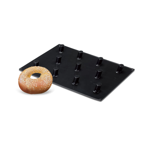 Demarle Flexipan Inspiration Torus Bagel Silicone Baking Mold 600 x 400 mm - 11 Cavities, 30 x 50 mm Each