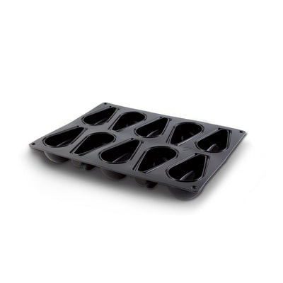 Demarle Flexipan Inspiration Primavera Silicone Baking Mold 400 x 300 mm - 10 Cavities, 115 x 61 x 45.5 mm Each