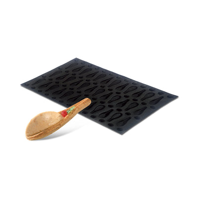 Demarle Silform Flexipan Air Spoon Perforated Baking Mold 600 x 400 mm - 36 Cavities, 90 x 28 x 12 mm Each