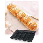 Demarle Silform Flexipan Air Long Rectangle Perforated Baking Mold 400 x 300 mm - 5 Cavities, 310 x 75 x 30 mm (12.2 x 2.95 x 1.18 in) Each