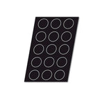 Demarle Flexipan Origine Quiche Silicone Baking Mold 600 x 400 mm - 15 Cavities, 96 x 25 mm Each
