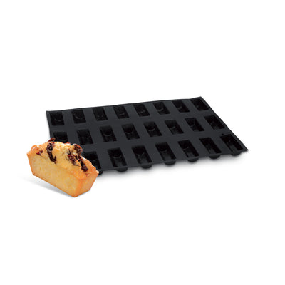 Demarle Flexipan Origine Small Rectangular Cake Silicone Baking Mold 600 x 400 mm - 24 Cavities, 80 x 30 mm Each