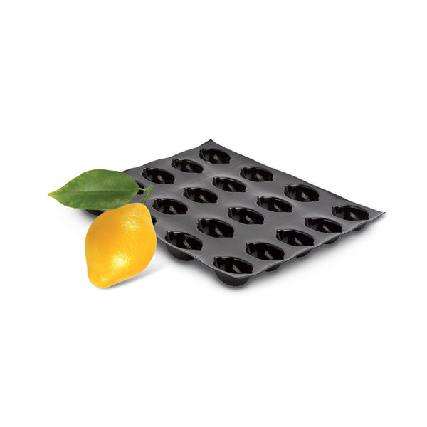 Demarle Flexipan Origine Lemon Silicone Baking Mold 600 x 400 mm - 20 Cavities, 85 x 65 x 34 mm Each