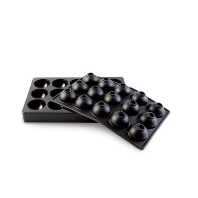 Demarle Flexipan Inspiration Lita Sphere Bottom Silicone Mold 300 x 200 mm - 15 Cavities, 47.8 x 22 mm Each
