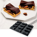 Demarle Flexipan Origine Twisted Bar Silicone Baking Mold 400 x 300 mm - 12 Cavities, 100 x 45 x 25 mm Each