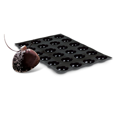 Demarle Flexipan Origine Half Sphere Silicone Baking Mold 400 x 300 mm - 12 Cavities, 58 x 31 mm Each