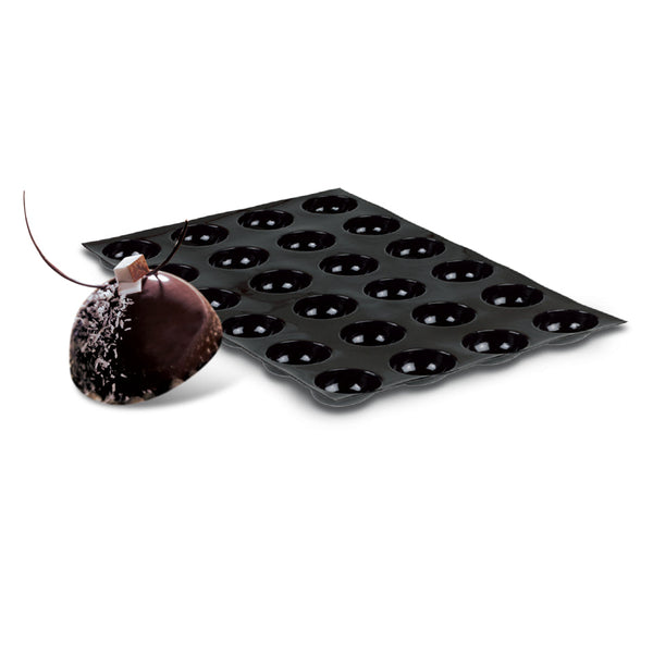 Demarle Flexipan Origine Half Sphere Silicone Baking Mold 400 x 300 mm - 12 Cavities, 58 x 31 mm Each