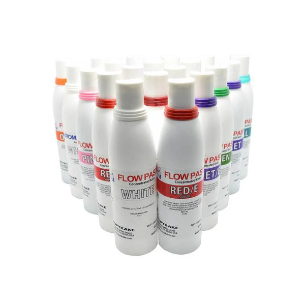 Kopykake Flow Paste Concentrated Food Coloring Set – 12 Colors, 4 oz Each